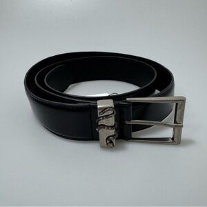 Gucci Snake Buckle Belt Black Silver 495123 Men’s Size 38